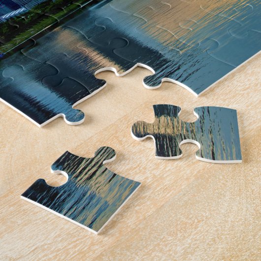 Singapore Skyline in de zon Legpuzzel (Zijkant)