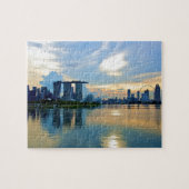 Singapore Skyline in het zonlicht Legpuzzel (Horizontaal)