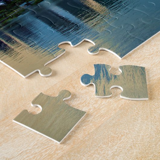 Singapore Skyline in het zonlicht Legpuzzel (Zijkant)