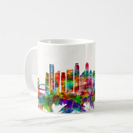 Singapore Skyline Koffiemok (Voorkant links)