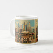 Singapore Skyline Koffiemok (Voorkant links)