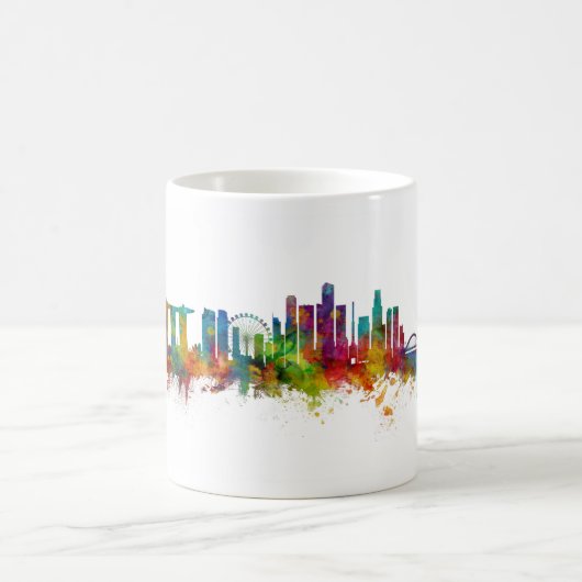 Singapore Skyline Koffiemok (Center)