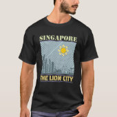 Singapore Skyline Land Skyline Stad Skyline Landma T-shirt (Voorkant)