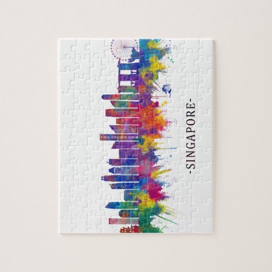 Singapore Skyline Legpuzzel (Verticaal)