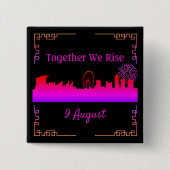 Singapore Skyline National Day Button (Voorkant)