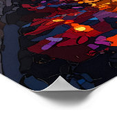 Singapore Skyline Poster Futuristische Aziatische  (Hoek)