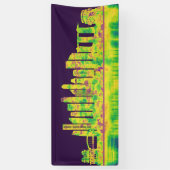 Singapore Skyline Spandoek (Verticaal)