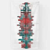 Singapore Skyline Spandoek (Verticaal)