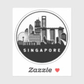 Singapore Skyline Sticker (Vel)