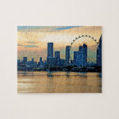Singapore Skyline Sunset Legpuzzel (Horizontaal)