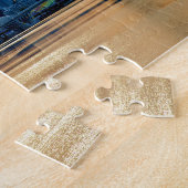 Singapore Skyline Sunset Legpuzzel (Zijkant)