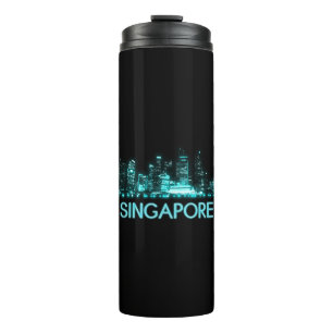 Singapore Skyline Thermosbeker