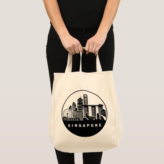 Singapore Skyline Tote Bag (Voorkant (product))