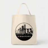 Singapore Skyline Tote Bag (Voorkant)