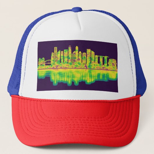 Singapore Skyline Trucker Pet (Voorkant)
