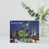 Singapore skyline van Elgin Bridge Briefkaart (Staand voorkant)