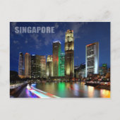 Singapore skyline van Elgin Bridge Briefkaart (Voorkant)
