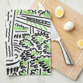 Singapore Souvenir Kitchen Towel Theedoek (Quarter Fold)