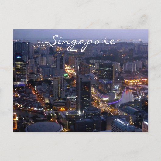 singapore - stad briefkaart (Voorkant)