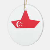 Singapore Star Keramisch Ornament (Links)