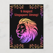 Singapore sterk! Nationale Dag Briefkaart (Voorkant)