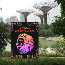 Singapore sterk! Nationale Dag Briefkaart