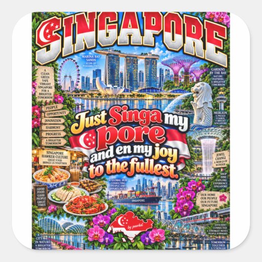 Singapore sticker (Voorkant)