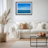 Singapore Strait Ocean Uitzicht met vrachtschepen Poster