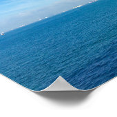 Singapore Strait Ocean Uitzicht met vrachtschepen Poster (Hoek)