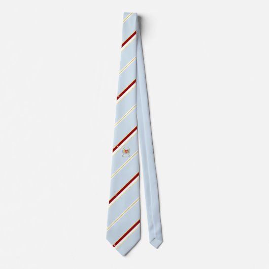 Singapore strepen vlag stropdas (Voorkant)