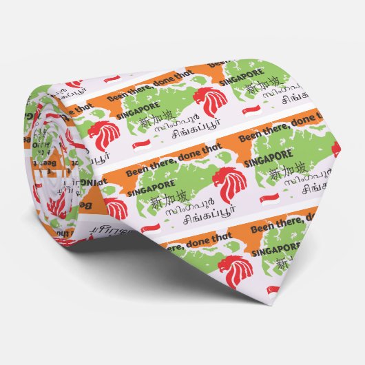 Singapore Stropdas (Opgerold)