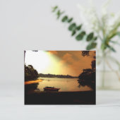 Singapore Sunset Briefkaart (Staand voorkant)
