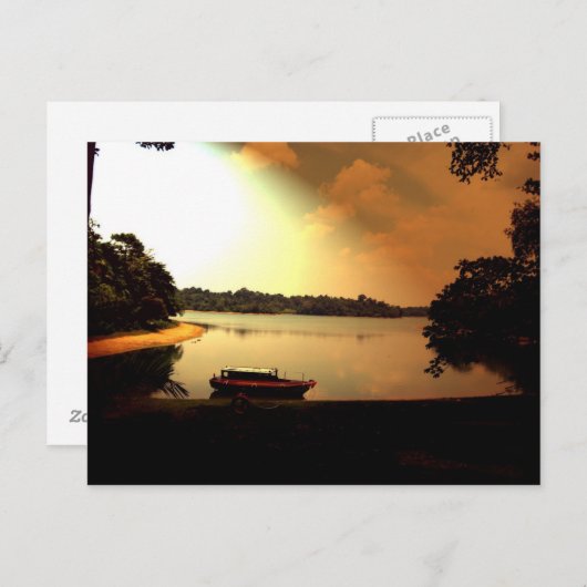 Singapore Sunset Briefkaart (Voorkant / Achterkant)