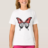 Singapore Swallowtail Vlinder Vlag T-shirt (Voorkant)