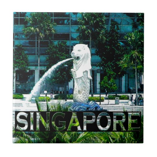Singapore Tegeltje (Voorkant)