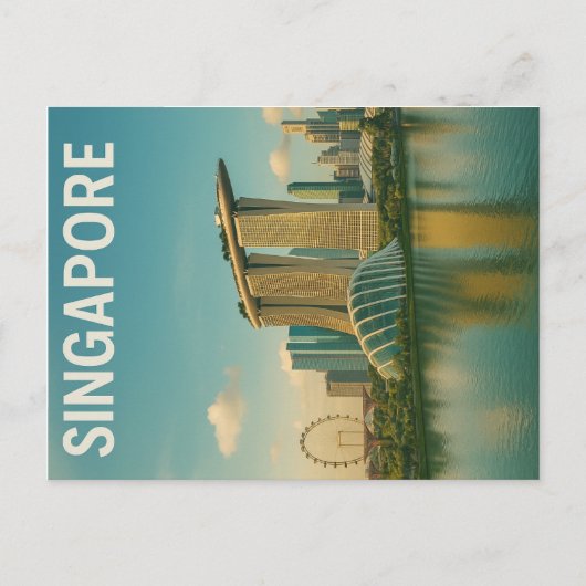 Singapore – The Jewel of Asia Briefkaart (Voorkant)
