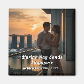 Singapore Travel Custom Foto Souvenir Magneet (Voorkant)