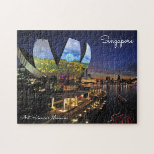 Singapore Travel Jigzaag Puzzle: Art Science Museu Legpuzzel