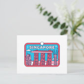 Singapore Travel Souvenir Briefkaart (Staand voorkant)