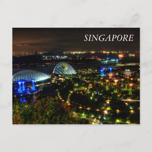 Singapore tuinen van de baai briefkaart (Voorkant)