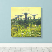 Singapore tuinen van de baai canvas afdruk (Insitu (Houten vloer))