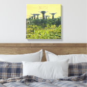 Singapore tuinen van de baai canvas afdruk (Insitu (Slaapkamer))