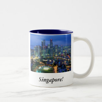 Singapore! Tweekleurige Koffiemok