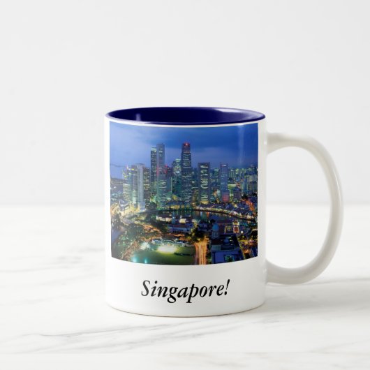 Singapore! Tweekleurige Koffiemok (Rechts)
