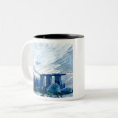 Singapore Uitzichten Kleur Tweekleurige Koffiemok (Voorkant links)