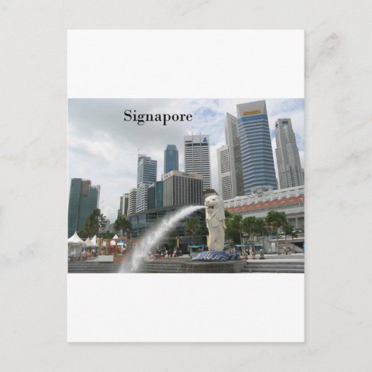 singapore (van St.K.) Briefkaart (Voorkant)