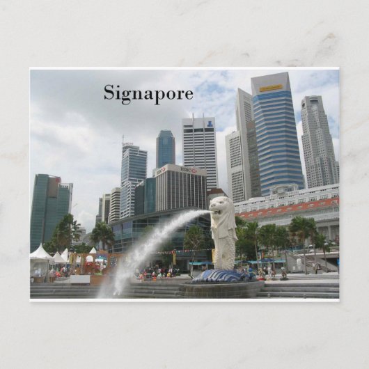 singapore (van St.K.) Briefkaart (Voorkant)