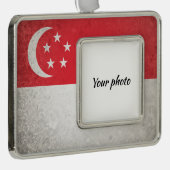 Singapore Verzilverd Omlijst Ornament (Rechts)