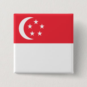 singapore vierkante button 5,1 cm