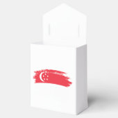 Singapore vlag bedankdoosjes (Geopend)